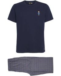 Polo Ralph Lauren - Cotton Polo Bear Short-Sleeve Pyjama Set - Lyst