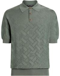 Dolce & Gabbana - Silk Polo Shirt - Lyst