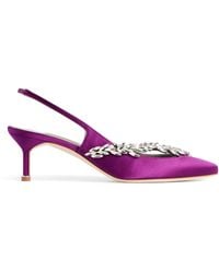 Balenciaga - X Manolo Blahnik Embellished Slingback Heels 50 - Lyst