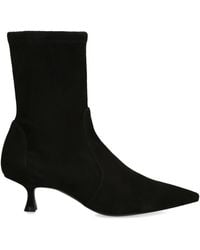 Stuart Weitzman - Suede Naomi Ankle Boots 50 - Lyst