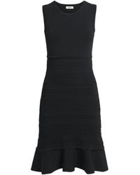 Sandro - Knitted Pointelle Mini Dress - Lyst