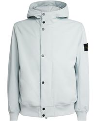 Stone Island - Softshell Hooded Parka - Lyst