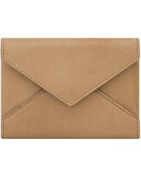 Saint Laurent - Leather Letter Flap Card Holder - Lyst