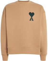 Ami Paris - Cotton Logo Sweatshirt - Lyst