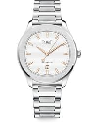 Piaget - Stainless Steel And Diamond Polo Date Watch - Lyst
