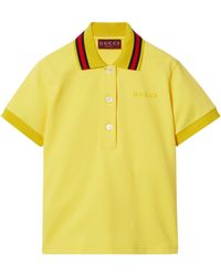 Gucci - Cotton-blend Polo Shirt - Lyst