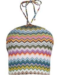 Missoni - Zigzag Halter Top - Lyst