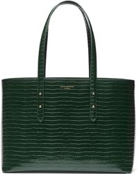 Aspinal of London - Leather Croc-Embossed Regent Tote Bag - Lyst