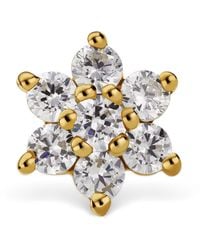 Maria Tash - And Diamond Flower Threaded Stud Earring - Lyst