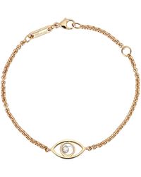Chopard - Rose Gold Happy Diamonds Good Luck Charms Bracelet - Lyst