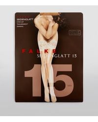 FALKE - Lace-Trim Seidenglatt 15 Stockings - Lyst