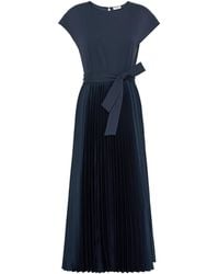 Weekend by Maxmara - Short-Sleeve Pleated Midi Dress - Lyst