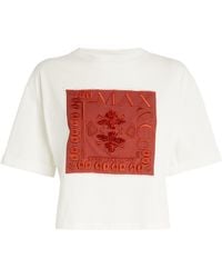 MAX&Co. - Cotton Logo Patch T-shirt - Lyst