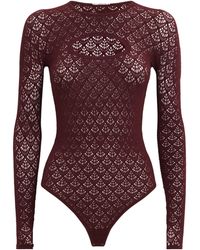 Wolford - Mermaid Net Thong Bodysuit - Lyst
