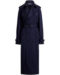 Ralph Lauren - Wool-Blend Alecia Trench Coat - Lyst