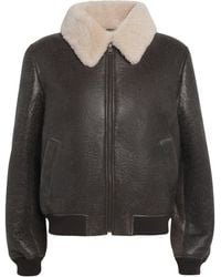 FRAME - The Shrunken Bomber Jacket - Lyst