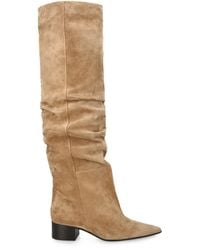 KHAITE - Suede Andee Over-The-Knee Boots 40 - Lyst
