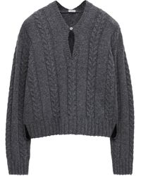 Loewe - Wool Cable-Knit Sweater - Lyst