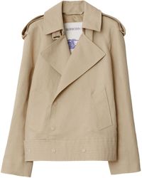 Burberry - Canvas Trench Jacket - Lyst