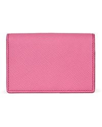 Smythson - Leather Panama Folded Card Holder - Lyst