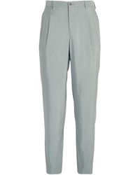 Giorgio Armani - Silk-blend Tailored Trousers - Lyst