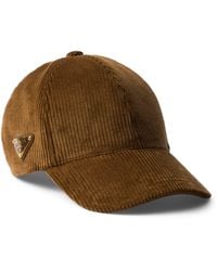 Prada - Cotton Corduroy Baseball Cap - Lyst
