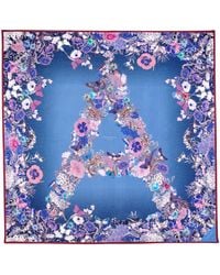 Aspinal of London - Silk Floral Scarf - Lyst