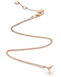 Marli New York - Mini, Diamond And Agate Cleo Rev Pendant Necklace - Lyst