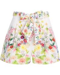 CAMILLA - Organic Cotton Tuck Front Shorts - Lyst