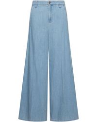 Marella - Palazzo Mid-Rise Wide-Leg Jeans - Lyst