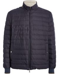 Herno - Cotton-cashmere Reversible Bomber Jacket - Lyst
