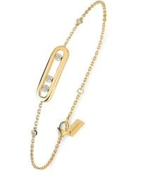 Messika - Yellow Gold And Diamond Move Classique Bracelet - Lyst