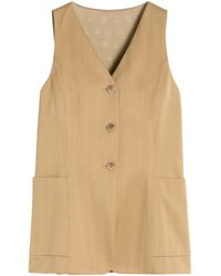 Max Mara - Cotton Stripe Waistcoat - Lyst