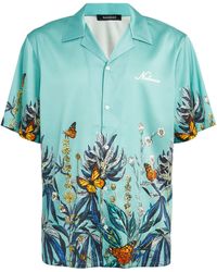 NAHMIAS - Silk-blend Botanical Print Shirt - Lyst