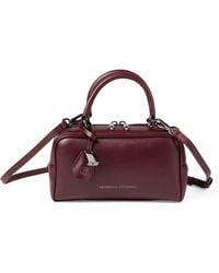 Brunello Cucinelli - Small Leather Explorer Boston Top-Handle Bag - Lyst