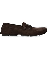 Dolce & Gabbana - Suede Dg Driving Shoes - Lyst