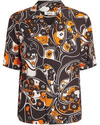 Sandro - Short-Sleeve Floral Shirt - Lyst