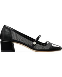 Jimmy Choo - Elisa 45 Leather Mary Jane Heeled Pumps - Lyst