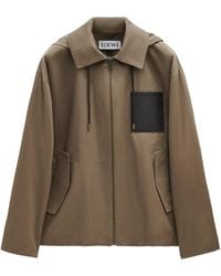 Loewe - Pocket-Detail Hooded Jacket - Lyst