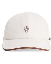 Eleventy - Cashmere Wool-Lined Embroidered Baseball Cap - Lyst