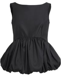 Rohe - Virgin Wool-Silk Peplum Top - Lyst