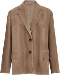 Brunello Cucinelli - Corduroy Single-Breasted Blazer - Lyst