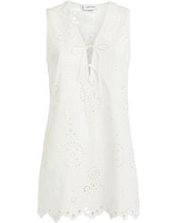 Matteau - Broderie Anglaise Tunic Mini Dress - Lyst