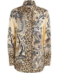 Etro - Silk Leopard Shirt - Lyst