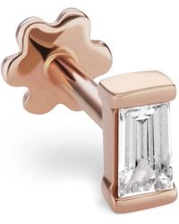 Maria Tash - Diamond Baguette Threaded Stud Earring - Lyst
