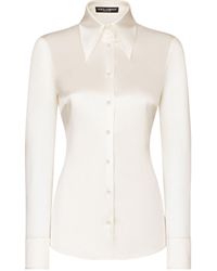 Dolce & Gabbana - Kim Dolce&gabbana Silk Button-up Shirt - Lyst