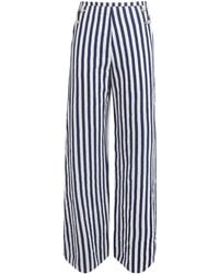 Maje - Stripe Wide-Leg Trousers - Lyst