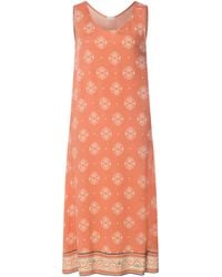 Hanro - Patterned Scoop-Neck Midi Dress - Lyst