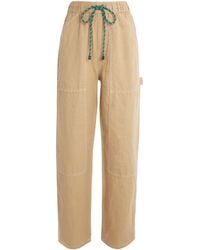 Rag & Bone - Linen Atlas Wide-Leg Trousers - Lyst