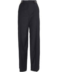 Maje - Chain-Embellished Straight Trousers - Lyst